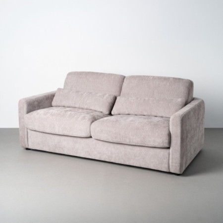 Sofá cama gris 3 plazas 194 x 88 x 104 cm