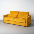 Sofá cama mostaza 3 plazas 194 x 88 x 104 cm