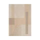 Alfombra salón geométrica bauhaus natural-verde salvia viscosa 160 x 1 x 230 cm