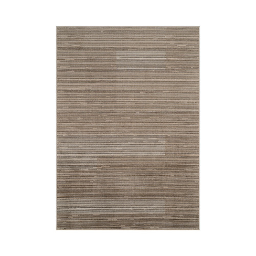 Alfombra salón lineal texturizada natural viscosa 160 x 1 x 230 cm