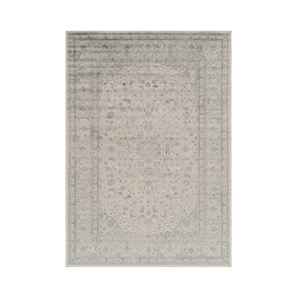 Alfombra de viscosa gris 160 x 1 x 230 cm