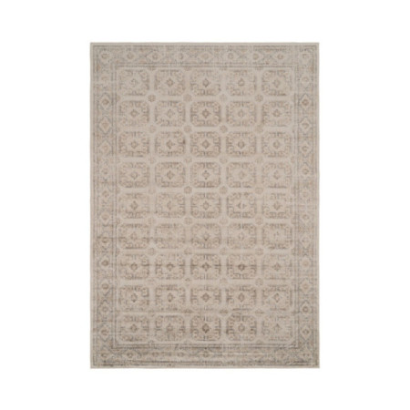 Alfombra de viscosa gris 160 x 1 x 230 cm