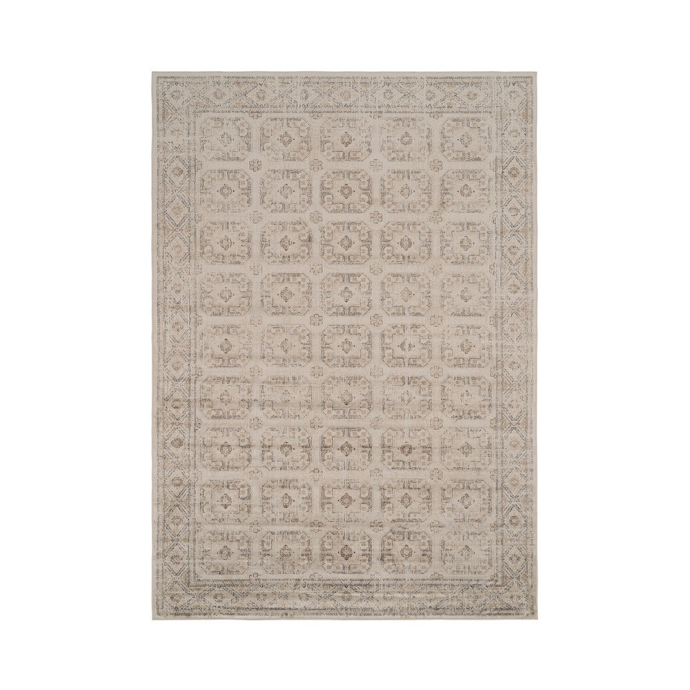 Alfombra de viscosa gris 160 x 1 x 230 cm