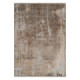 Alfombra en relieve de viscosa y chenilla natural 200 x 1 x 300 cm