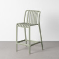 Taburete de exterior de polipropileno verde 51 x 92 x 50 cm