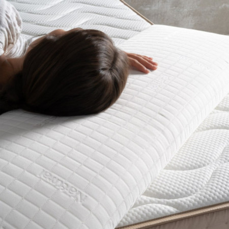 Almohada viscoelástica inyectada para cama 150 con funda stretch 150 x 10 x 38 cm