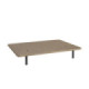 Base tapizada 3D transpirable beige 90 x 4 x 190 cm