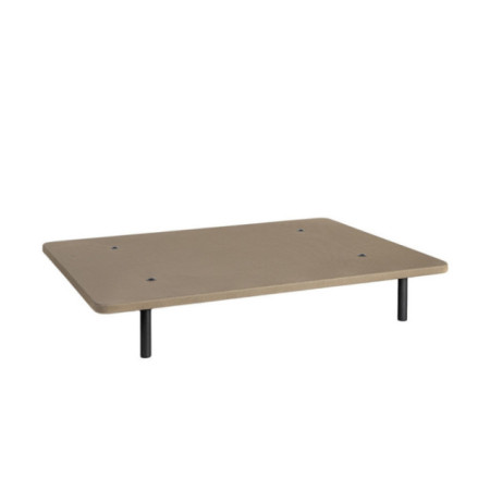 Base tapizada 3D transpirable beige 90 x 4 x 190 cm
