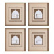 Set de 4 cuadros pintura golfista 4 cuadros