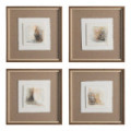 Set de 4 cuadros abstractos horizontes de arena 4 cuadros