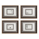 Set de 4 cuadros abstractos caligrafía zen 4 cuadros