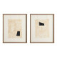 Díptico de cuadros pintura abstracto 2 cuadros 50 x 60 x 0,8 cm