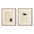 Díptico de cuadros pintura abstracto 2 cuadros 50 x 60 x 0,8 cm