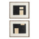 Díptico de cuadros pintura abstracto 2 cuadros 60 x 50 x 0,8 cm