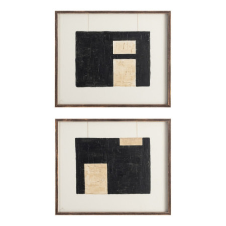 Díptico de cuadros pintura abstracto 2 cuadros 60 x 50 x 0,8 cm