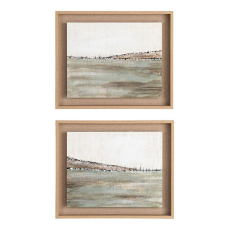 Díptico de cuadros pintura abstracto 2 cuadros 60 x 50 x 0,8 cm