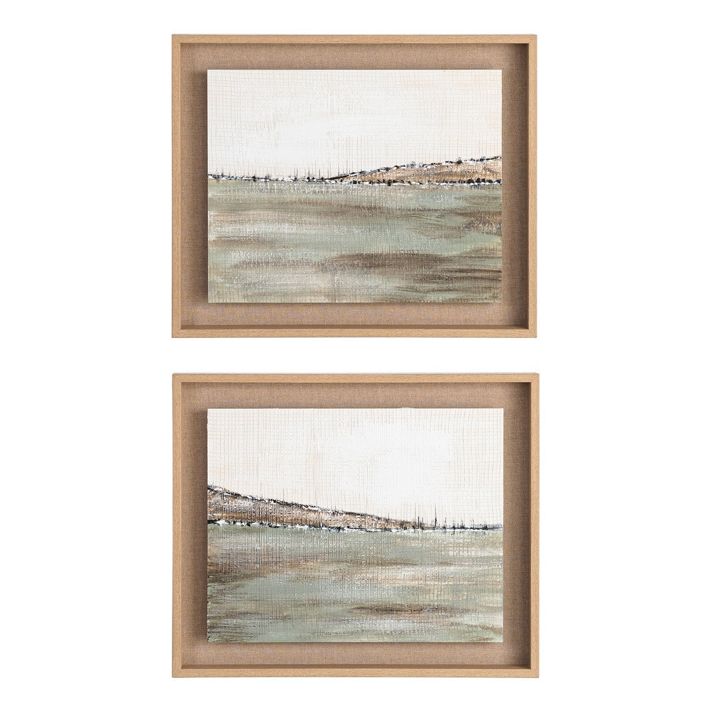 Díptico de cuadros pintura abstracto 2 cuadros 60 x 50 x 0,8 cm