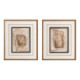 Díptico de cuadros pintura abstracto 2 cuadros 58 x 68 x 0,8 cm