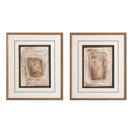 Díptico de cuadros pintura abstracto 2 cuadros 58 x 68 x 0,8 cm
