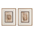 Díptico de cuadros pintura abstracto 2 cuadros 58 x 68 x 0,8 cm