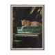 Cuadro impresión leopardo en tejido 86 x 118 x 0,8 cm