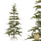 Árbol de navidad artificial con 200 luces LED cálidas y 211 ramas Ø92 x 180 cm