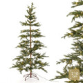 Árbol de navidad artificial con 260 luces LED cálidas y 358 ramas Ø110 x 210 cm