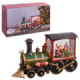 Tren navideño decorativo con luz LED y música ABS 31,4 x 17 x 9,8 cm