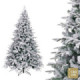 Árbol de navidad artificial nevado con 569 ramas plegables Ø117 x 180 cm