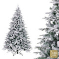 Árbol de navidad artificial nevado con 569 ramas plegables Ø117 x 180 cm