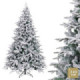 Árbol de navidad artificial nevado de gran frondosidad con 1253 ramas Ø148 x 240 cm
