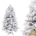 Árbol de navidad artificial nevado con piñas de 312 ramas Ø100 x 150 cm