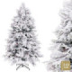 Árbol de navidad artificial nevado con piñas y 968 ramas Ø145 x 240 cm