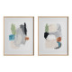 Díptico de cuadros pintura abstracto 2 cuadros 80 x 103 x 0,8 cm