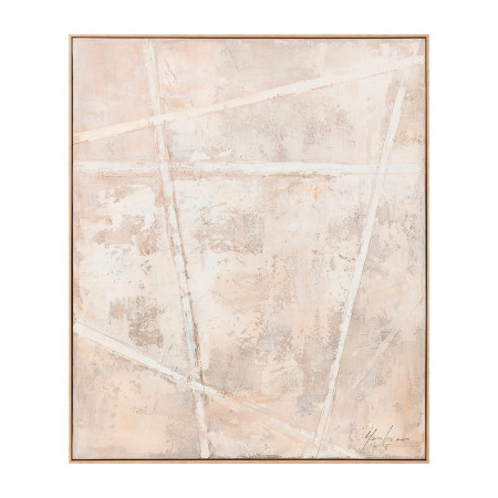 Cuadro pintura abstracto beige 100 x 120 x 5,2 cm