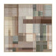 Cuadro impresión con marco marrón abstracto 90 x 90 x 4,5 cm