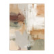 Cuadro impresión con marco beige abstracto 60 x 120 x 3,8 cm