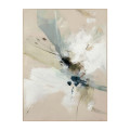 Cuadro impresión con marco beige abstracto 90 x 120 x 4,5 cm