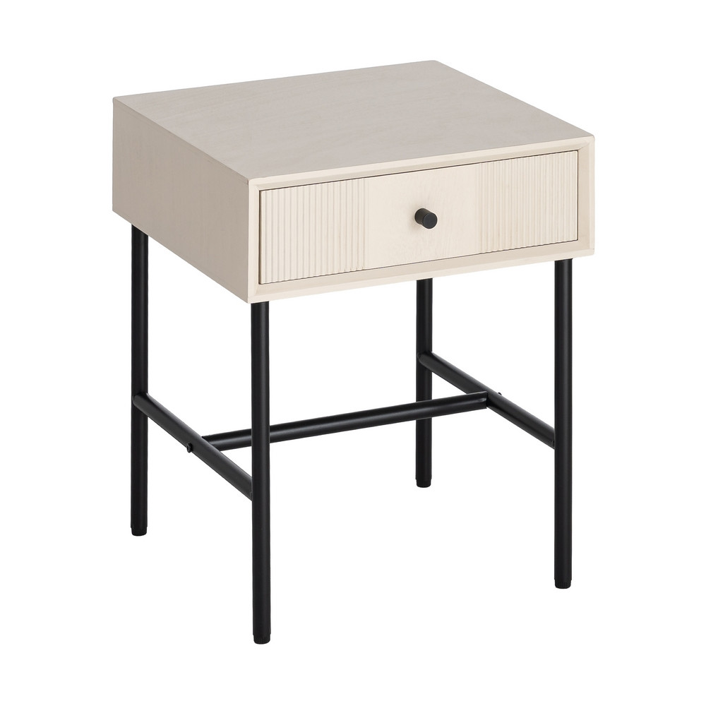 Mesita Crema 40 x 49.5 x 40 cm