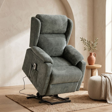 SILLON PWR LIFT 2 MOTORES MOD. BRIAR, TELA C/GRIS OSCURO (DARK)