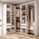 Eck-Kleiderschrank XXL Suit weiß natur 124x186 cm - fanmuebles