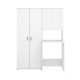 Waschküchen-Set mit 2-türigem Schrank Fit 141,3 cm - fanmuebles