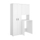 Waschküchen-Set mit 2-türigem Schrank Fit 124,3 cm - fanmuebles