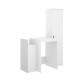 Set Waschmaschinen-Unterschrank & Hochschrank Fit 133,8 cm