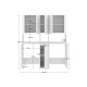 Conjunto doble lavadora secadora y columna Fit 158,3 cm - fanmuebles