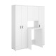 Composizione lavatrice asciugatrice e 2 armadi Fit 163,3 cm