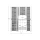 Conjunto lavandaria Fit branco 163,3 cm com vão máquina | fanmuebles