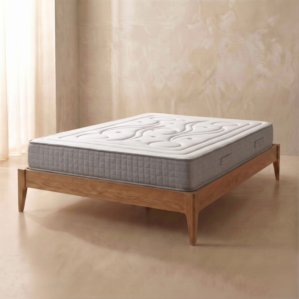 Matelas à ressorts ensachés Laxy Azalea avec mousse viscoélastique, vue latérale