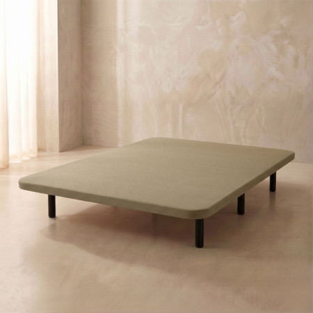 Sommier Tapissier Laxy Forbase - 3D Beige et Planche Perforée