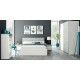 Schlafzimmer TEKKAN in Weiß und Artik-Zement